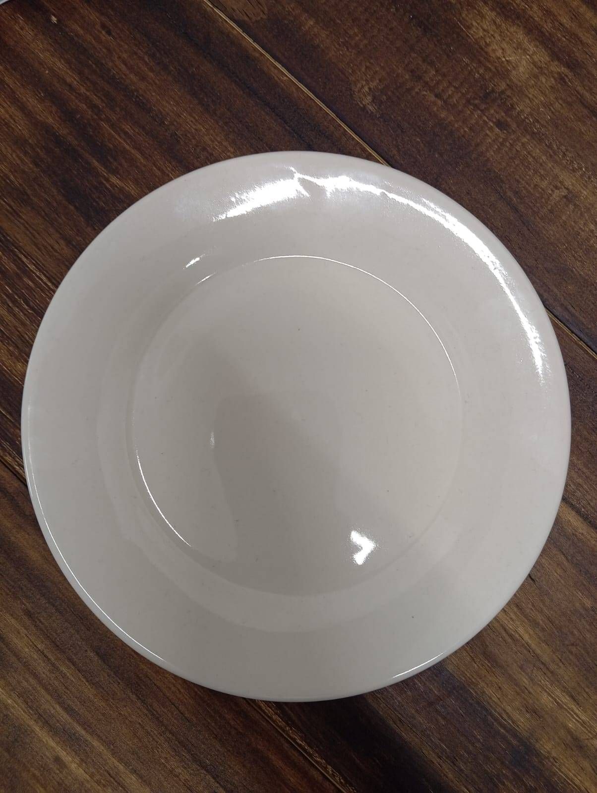 Prato de Sobremesa BRANCO - Diâmetro 20,5cm
