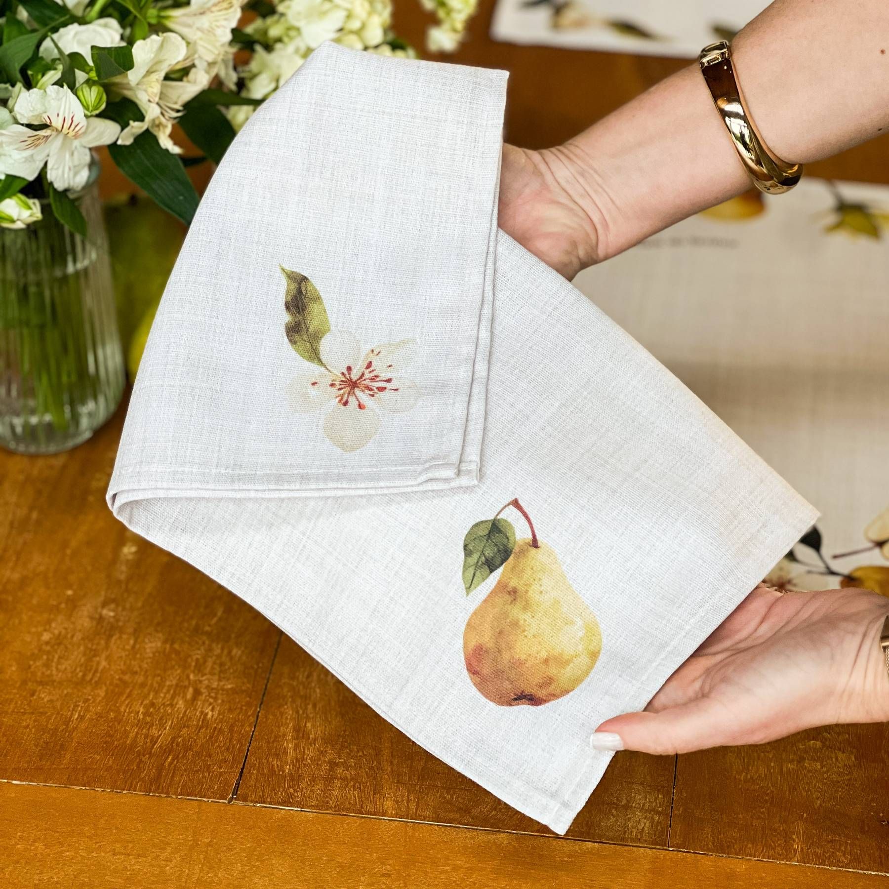 Guardanapo de Linho - Coleção Peras