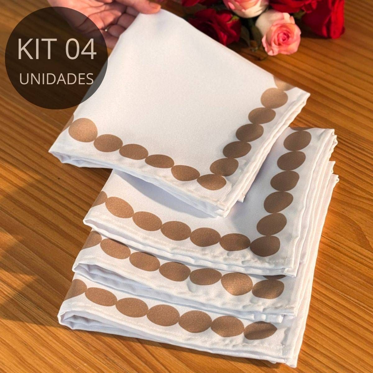 Kit 4 Guardanapos - Coleção Elo Perfeito