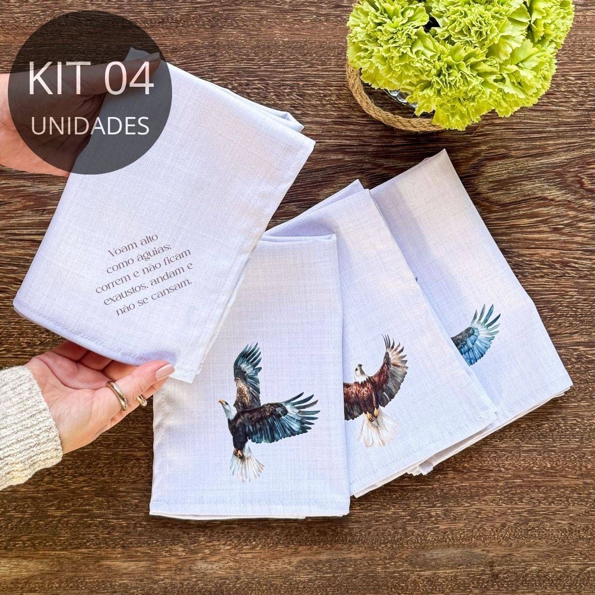 Kit 4 Guardanapos - Coleção Águias