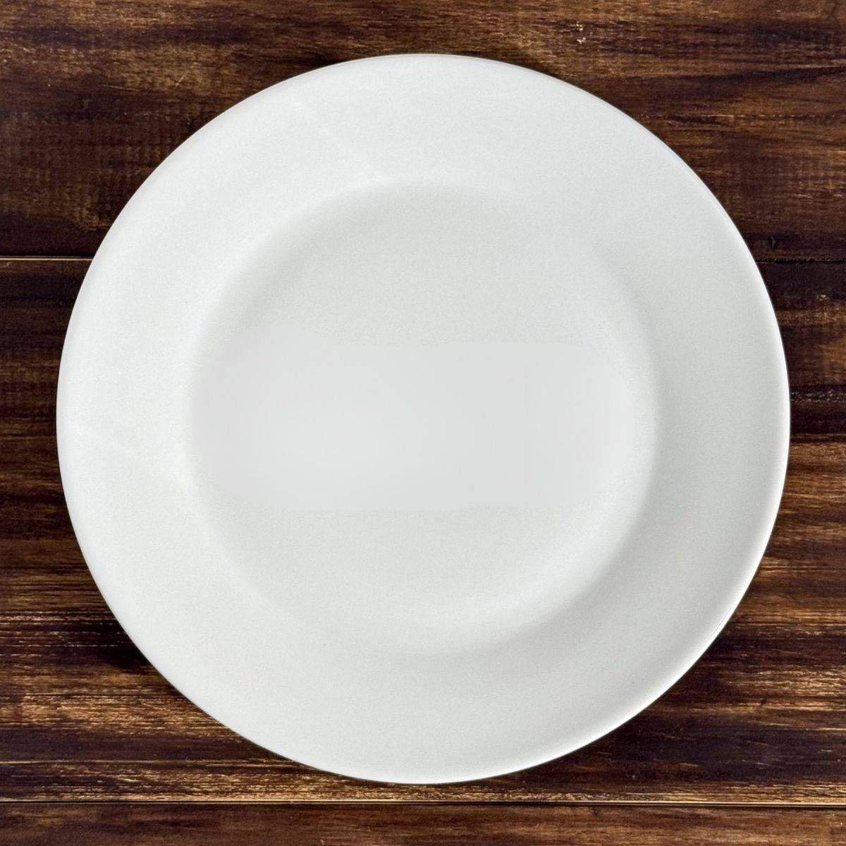 Prato de Raso BRANCO - Diâmetro 25cm