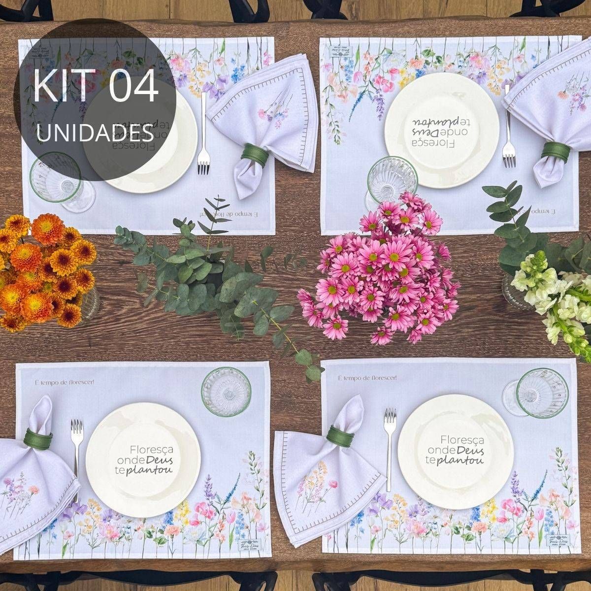 Kit 4 Americanos Impermeáveis - Coleção Primavera