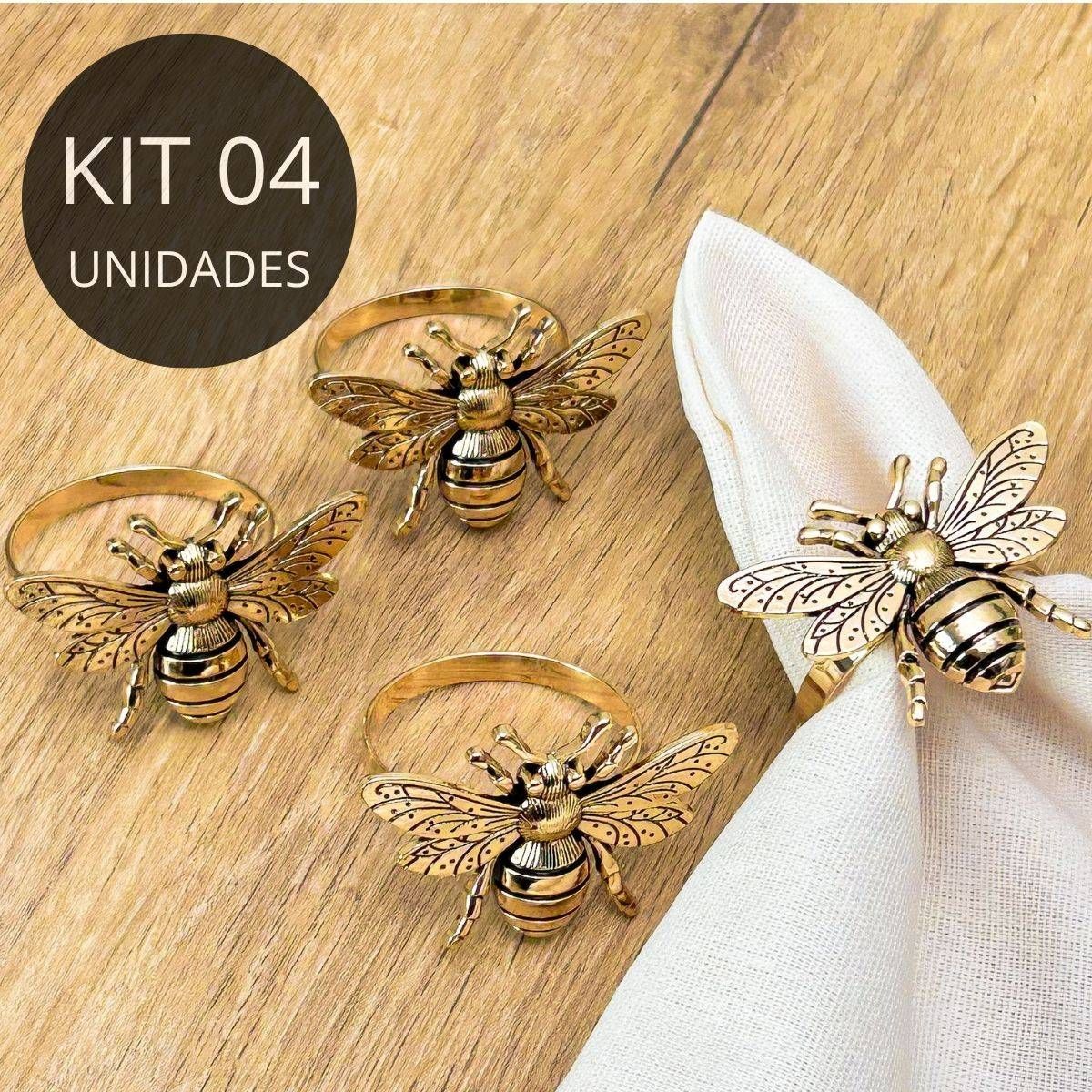 Kit 4 Porta Guardanapos Abelha -  Tuut