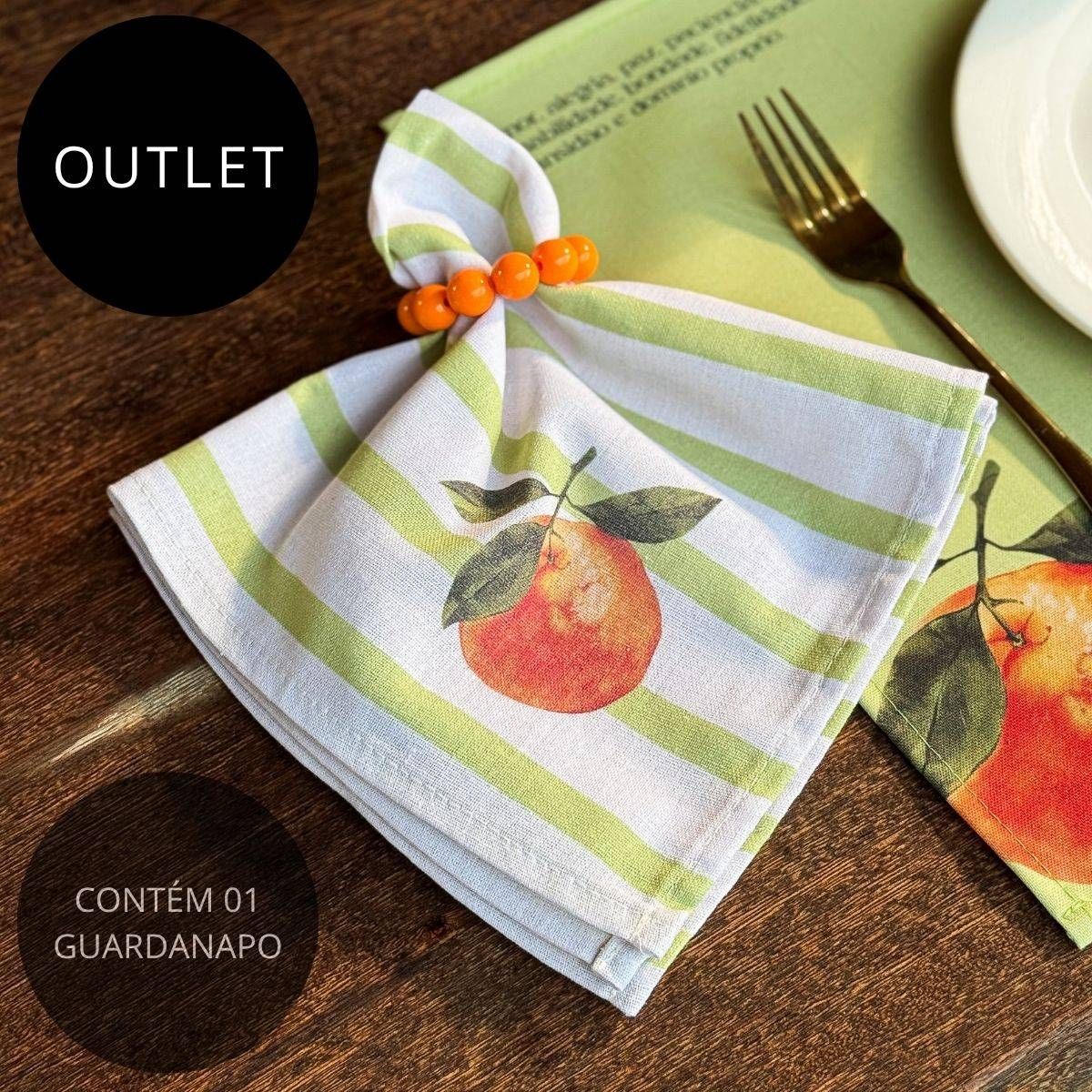 OUTLET Guardanapo de Linho - Coleção Tangerinas