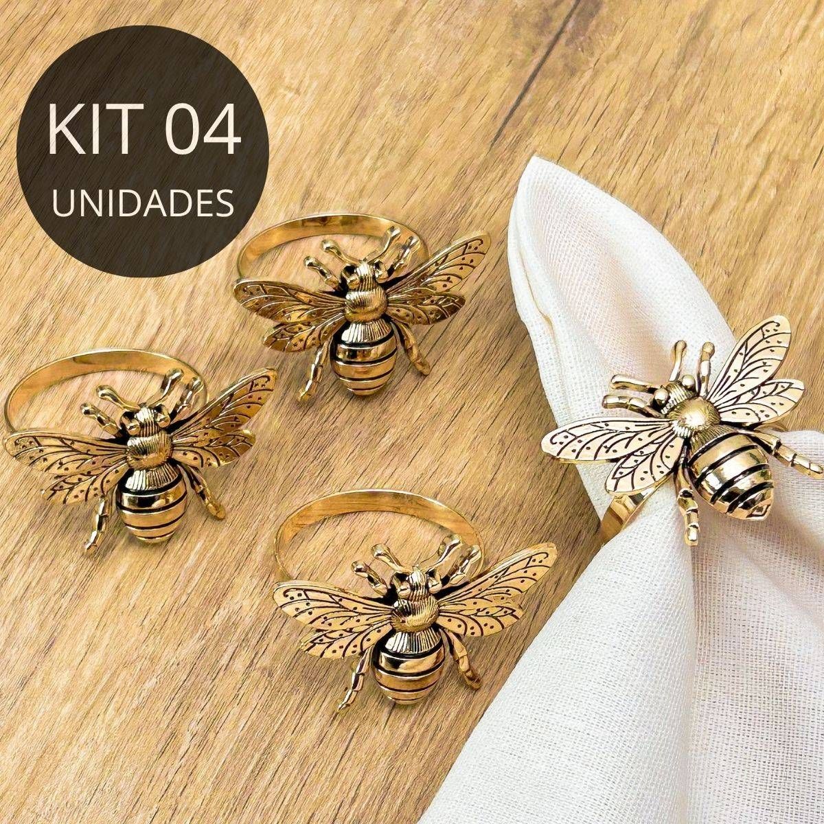 Kit 4 Porta Guardanapos Abelha -  Tuut