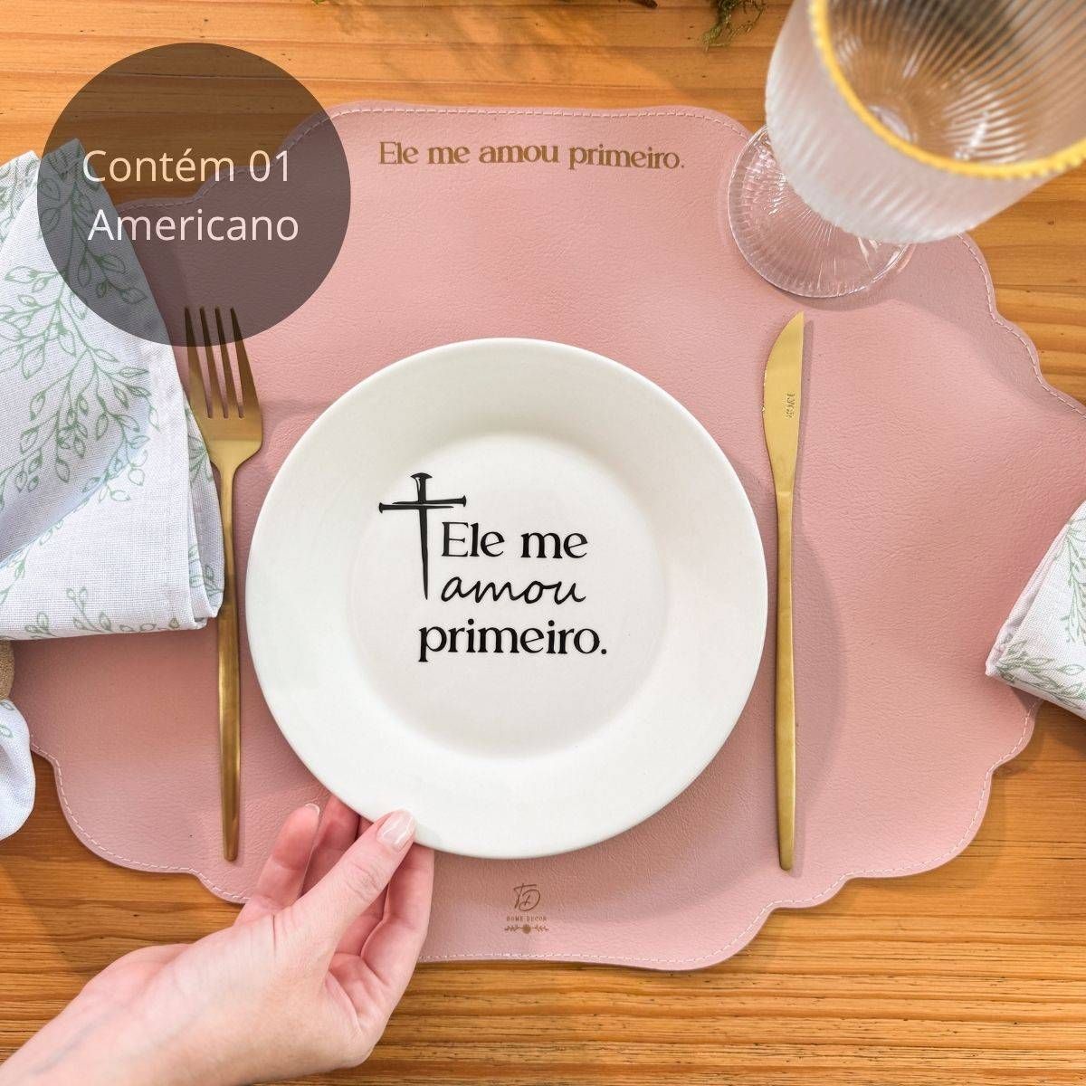 Americano em Couro Ecológico - Coleção Ele me amou primeiro