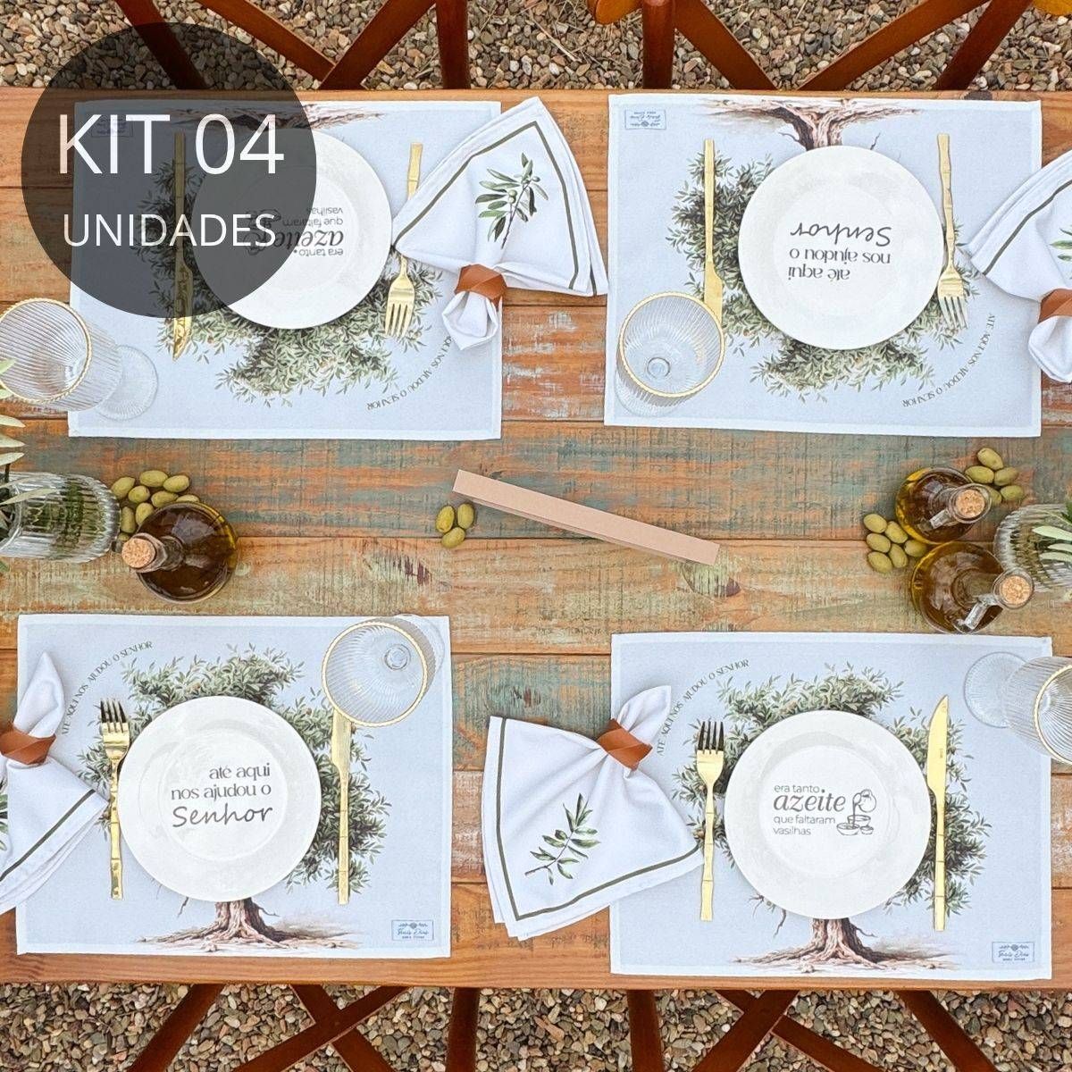 Kit 4 Americanos Impermeáveis - Coleção Oliveira