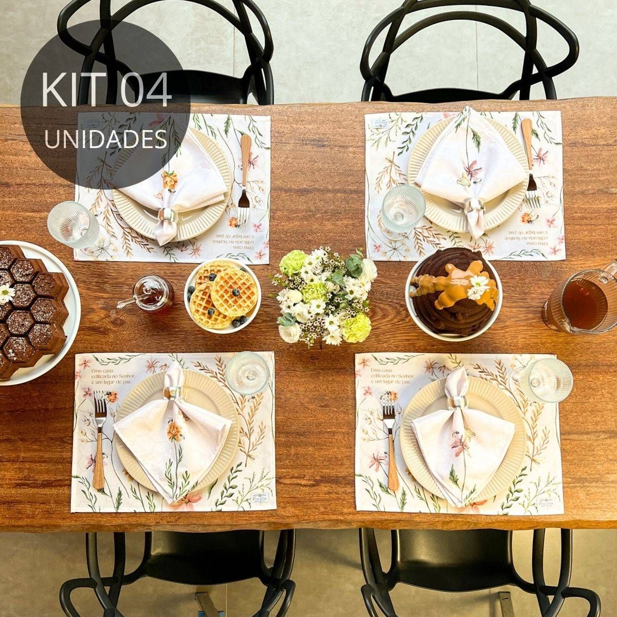 Kit 4 Americanos Impermeáveis Bee