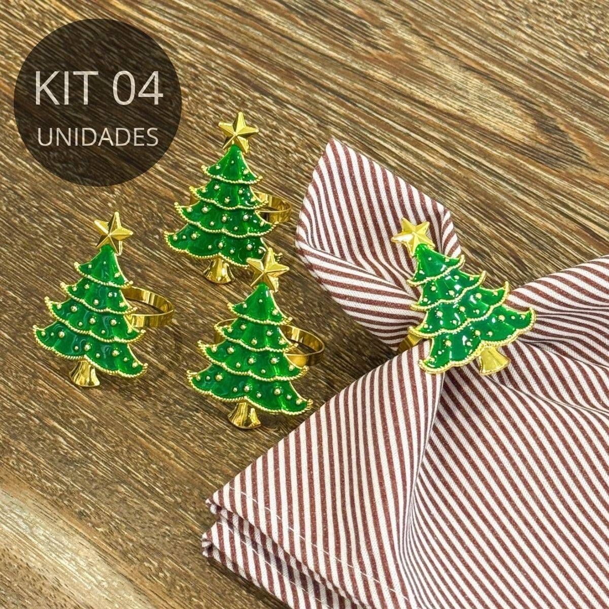 Kit 4 Porta Guardanapos - Pinheiro Natalino