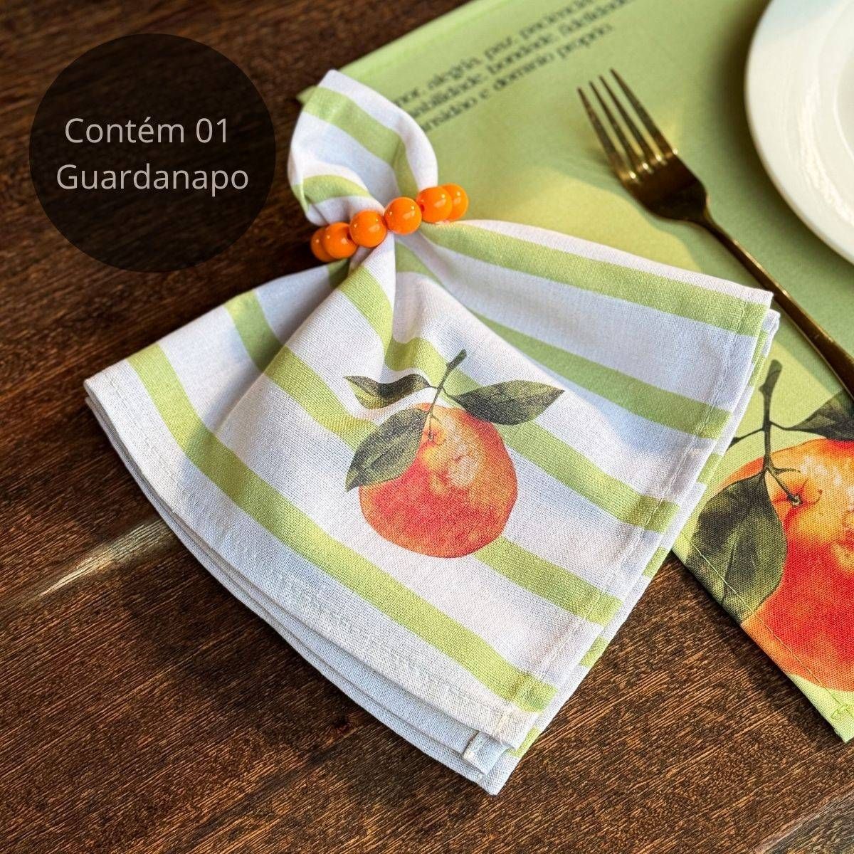 Guardanapo de Linho - Coleção Tangerinas