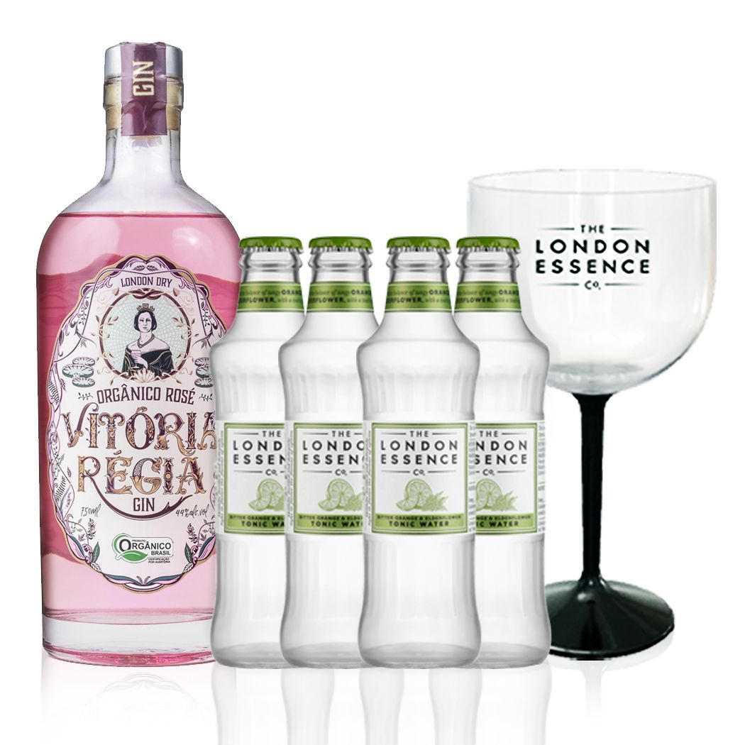 Pack London Essence Orange com Vitória Régia Rose e taça