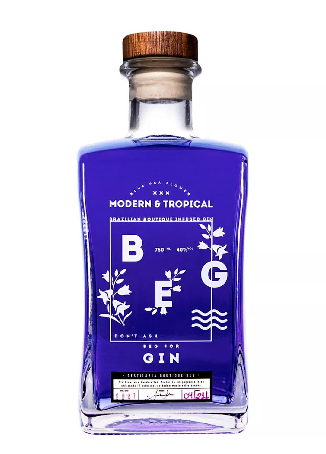 Gin Beg Modern & Tropical - 750 ml - com 1 Copo