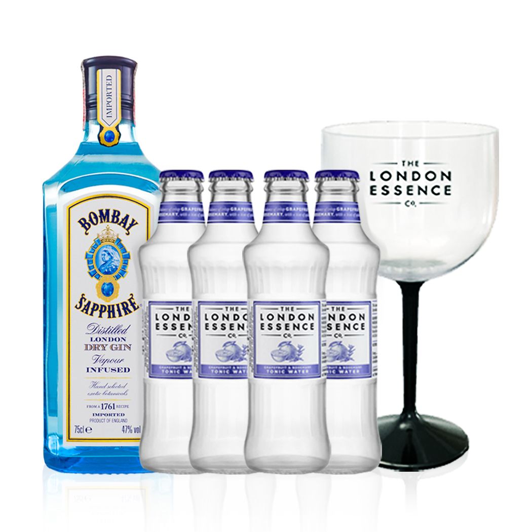 Pack London Essence Grapefruit com Bombay Saphire e taça