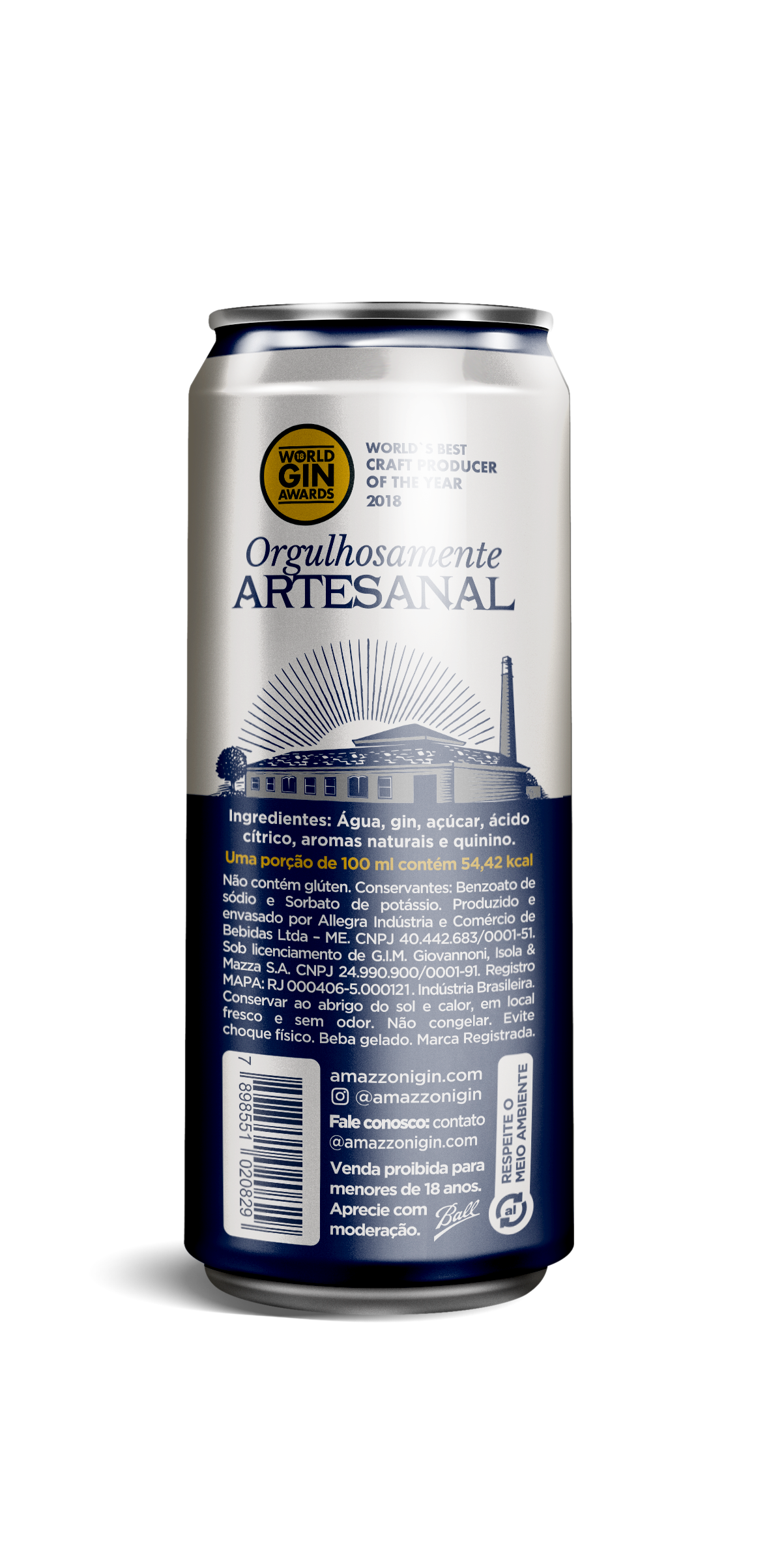 Gin Tônica Amazzoni - Lata - 269 ml