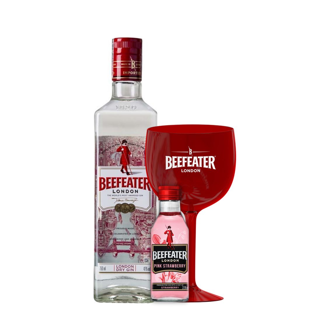 Pack Promocional Beefeater com miniatura e taça
