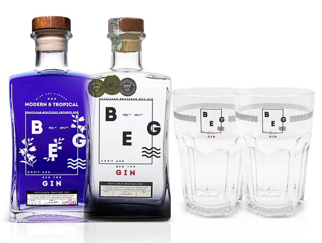 Pack BEG Modern & Tropical + Boutique com 2 Copos
