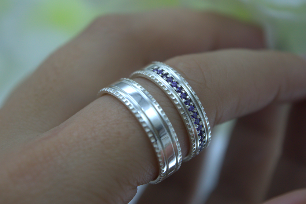 Par de Alianças Violet