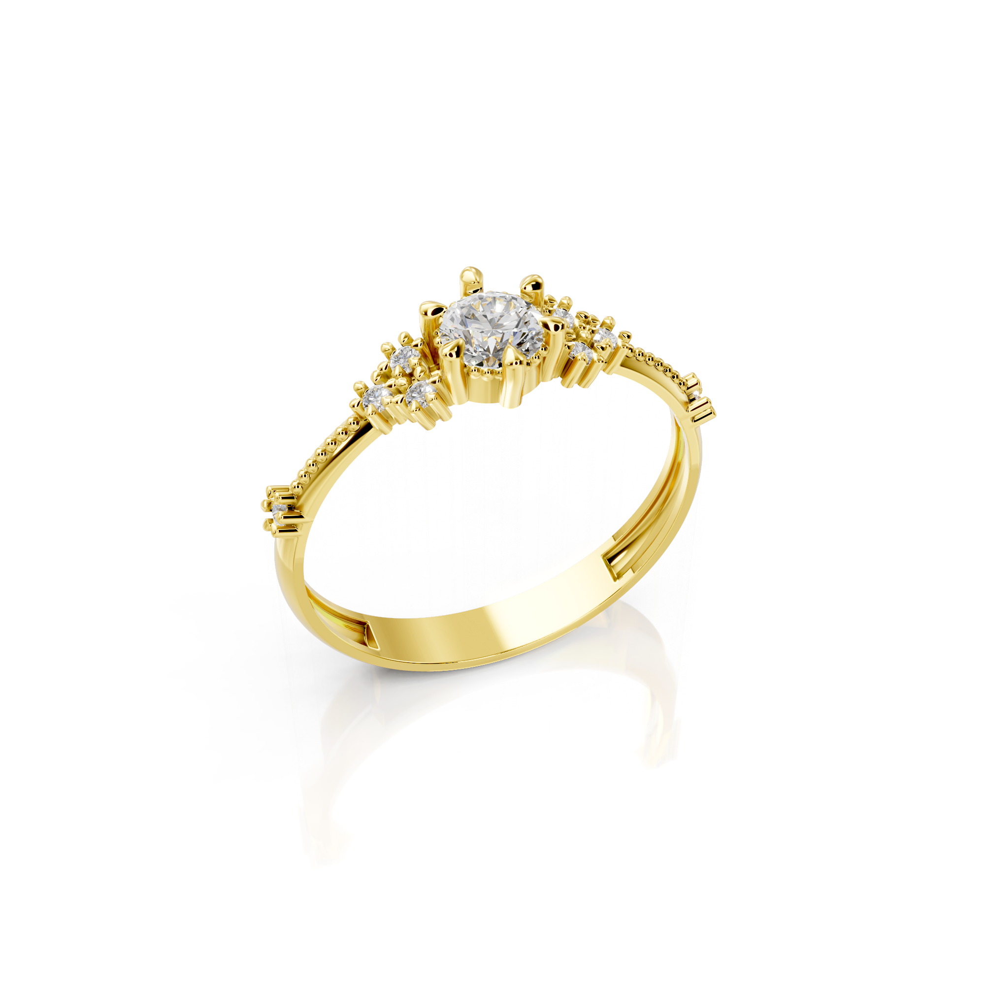 anel cravejado modelo 22