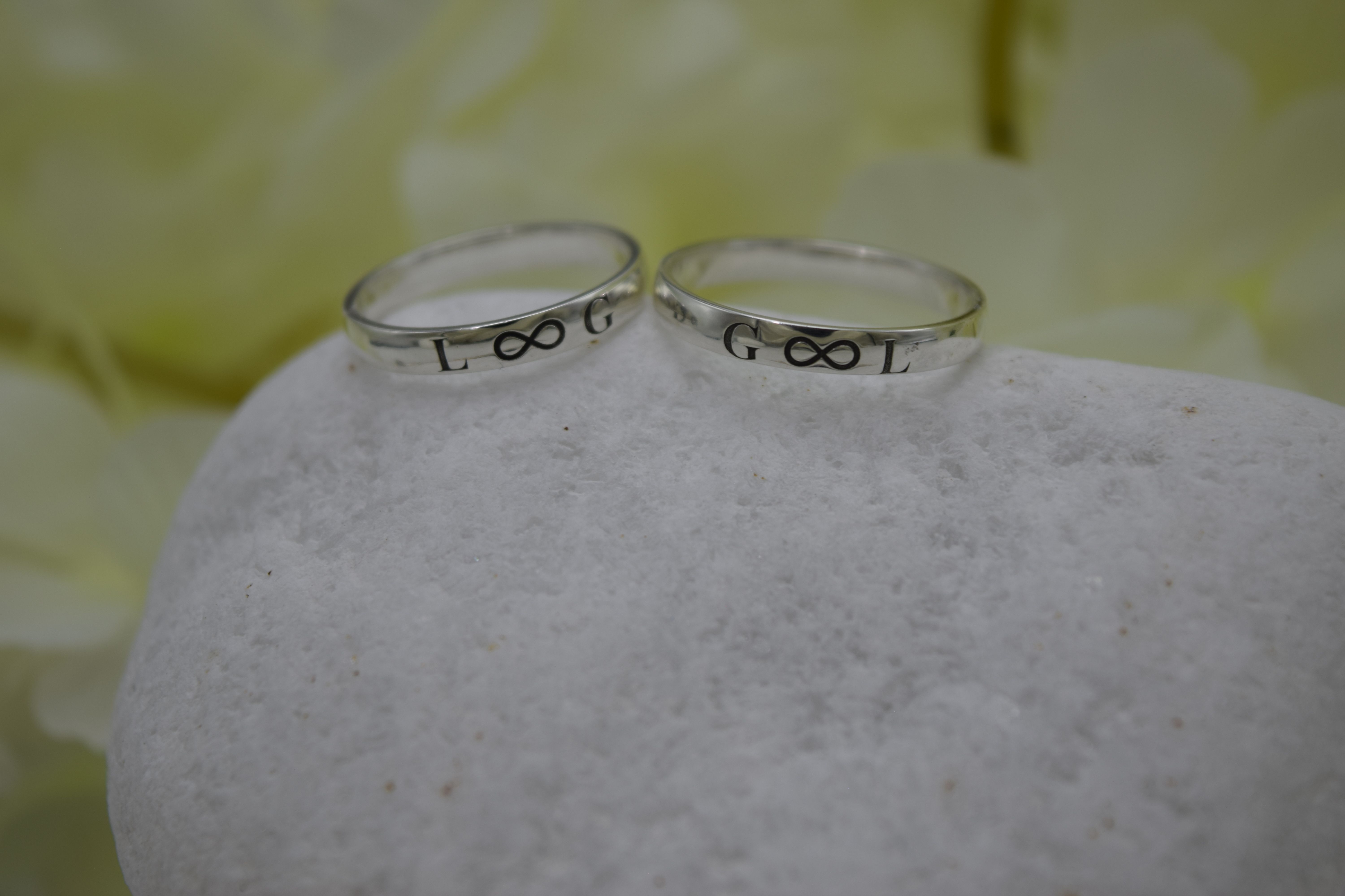 Par de Aliança Elo Infinito