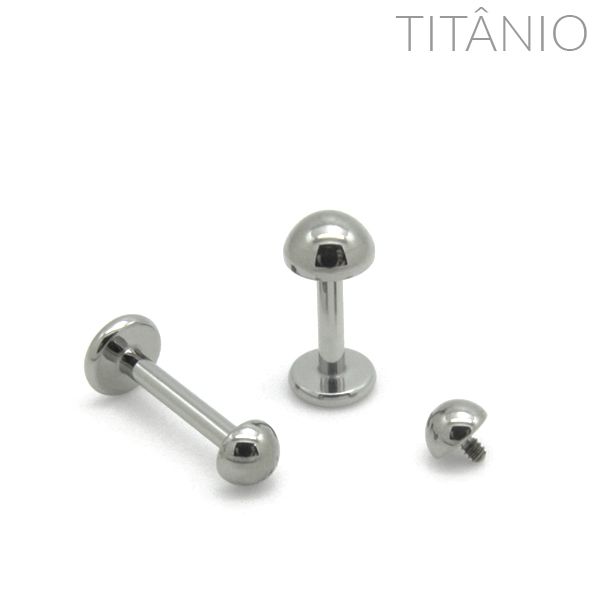 Labret Domo Titânio