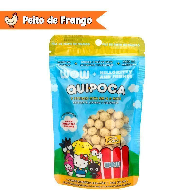 Petisco para Cães Quipoca Hello Kitty Frango Wow