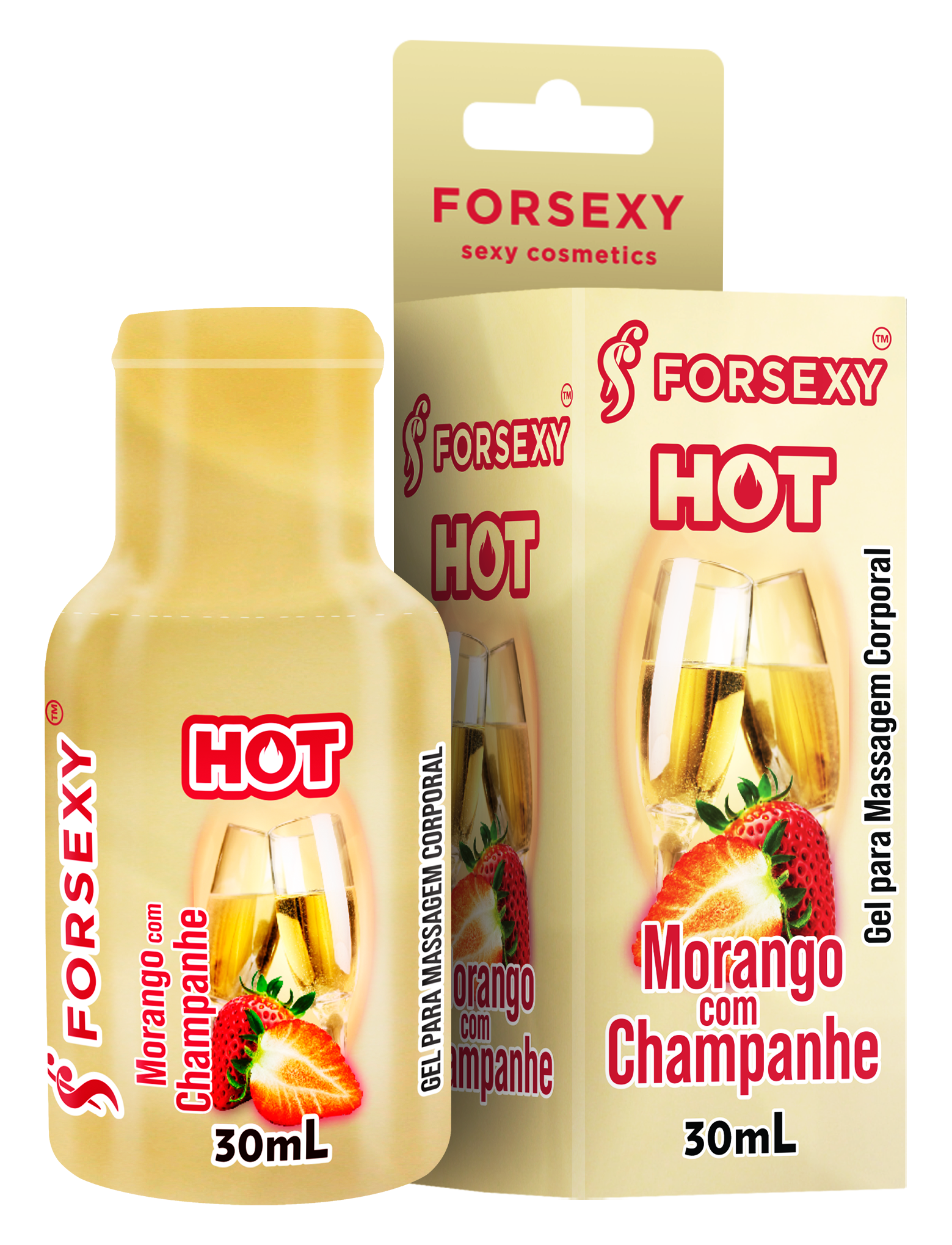 Gel Hot - Morango com Champanhe
