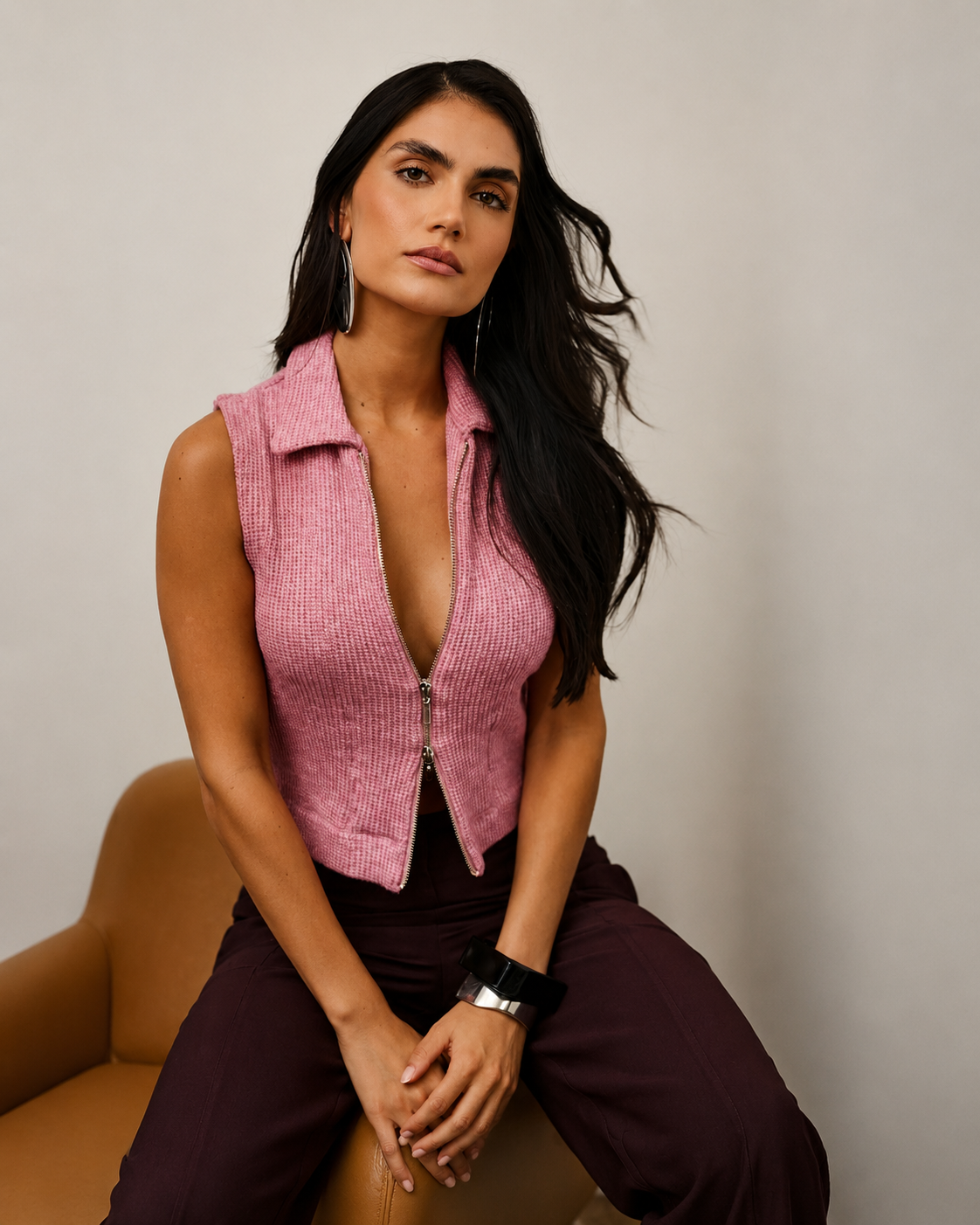 Regata Tricot Zip Duplo