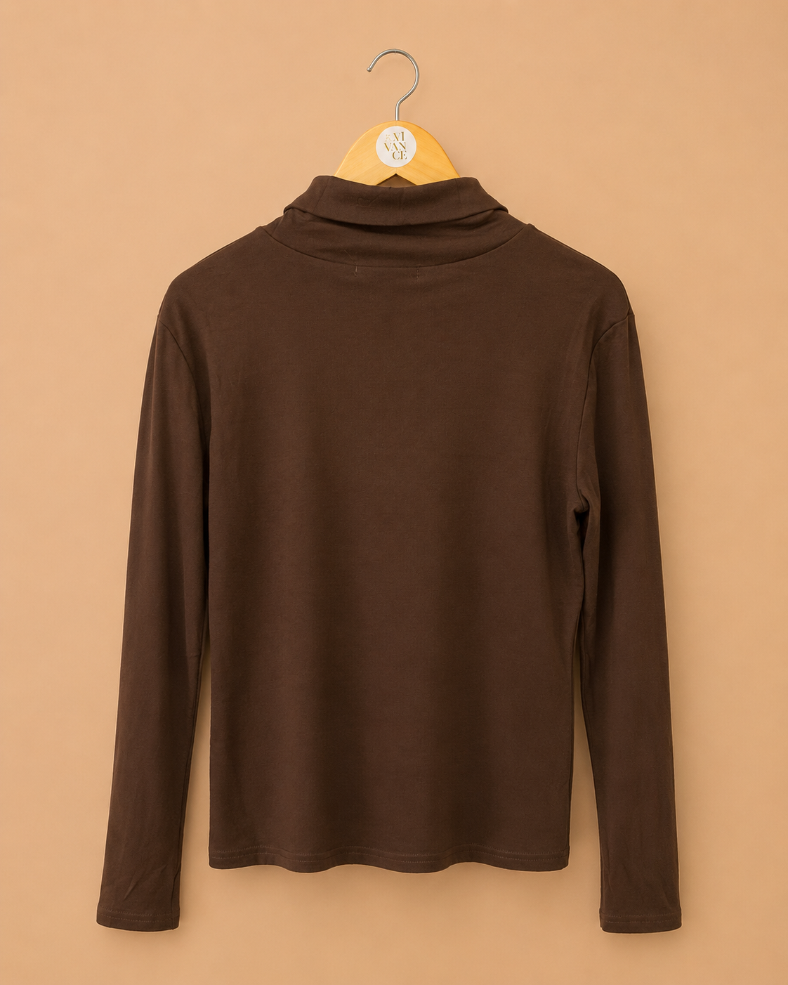 Blusa gola alta s costura