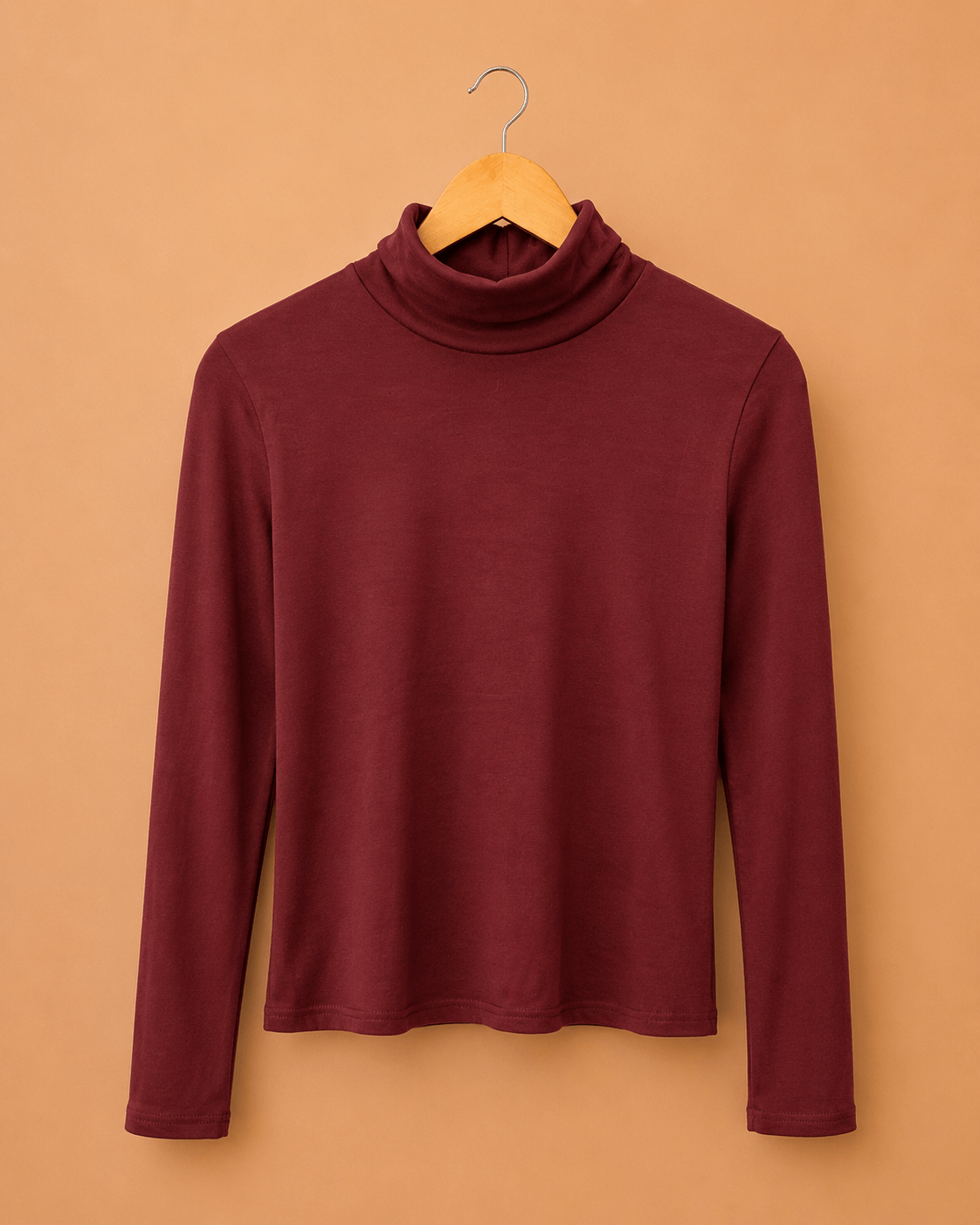 Blusa gola alta s costura 
