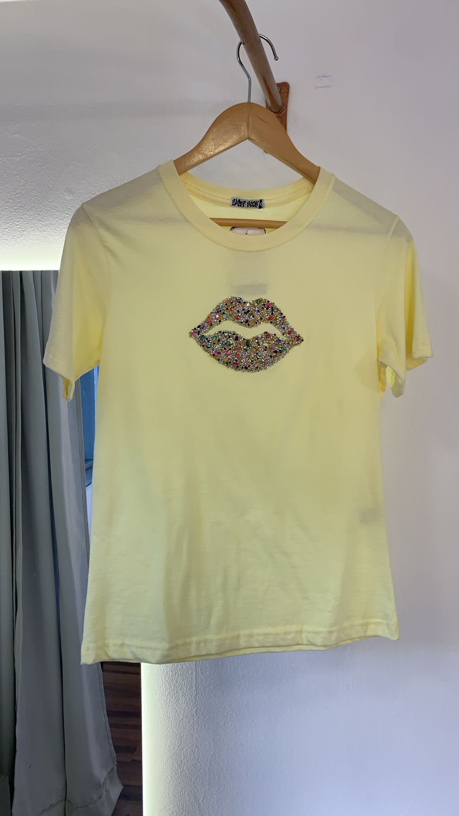 T-shirt Bordada Boca/Amarela