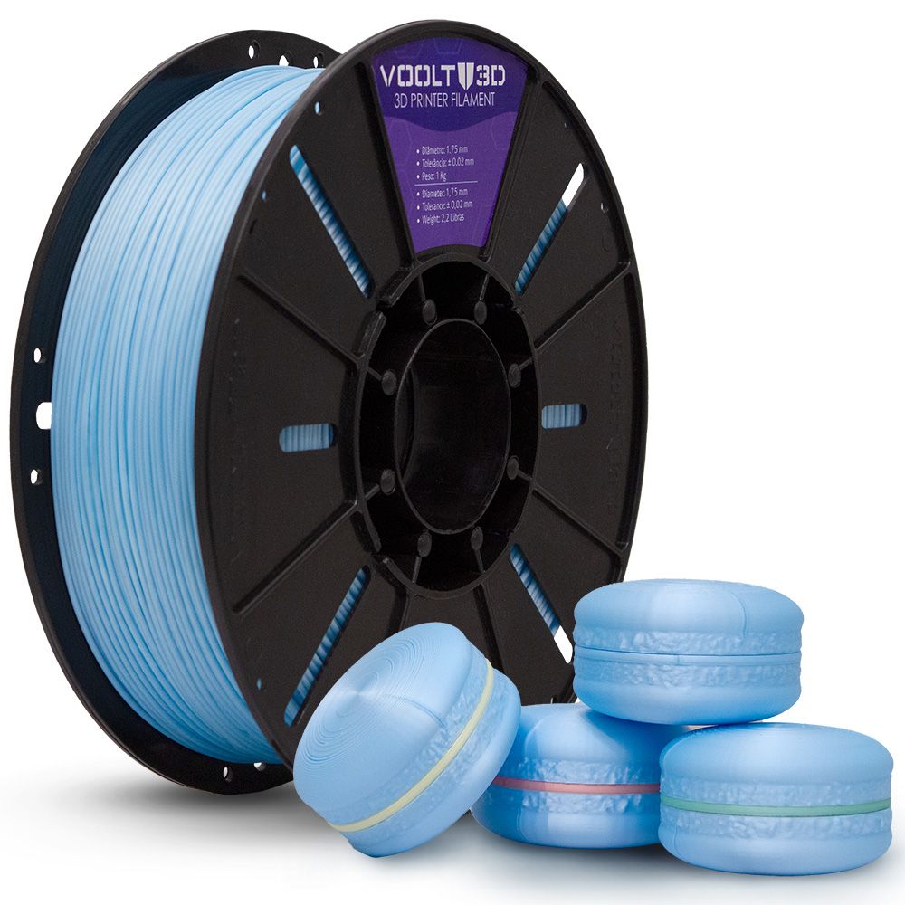 Filamento PLA Azul Macaron Velvet - High Speed - 1,75mm 1Kg