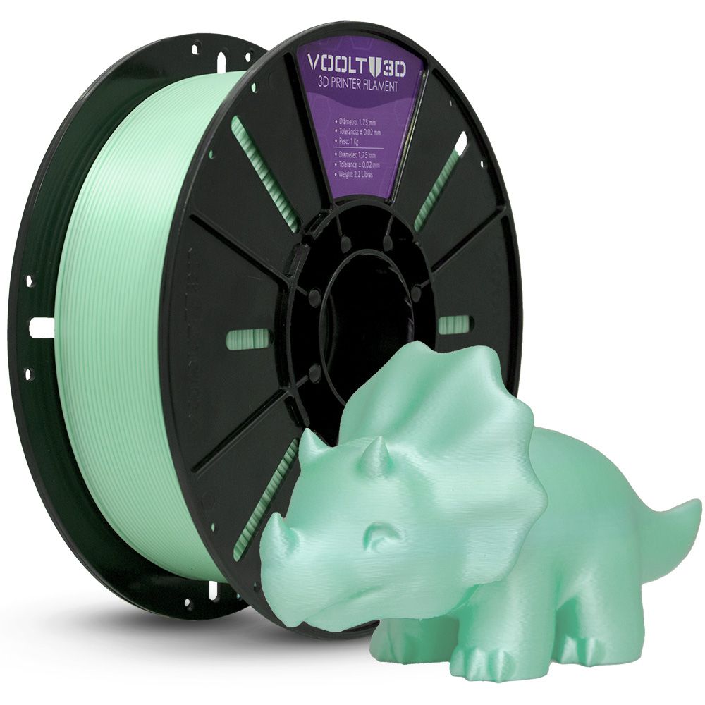 Filamento PLA Verde Macaron Velvet - High Speed - 1,75mm 1Kg