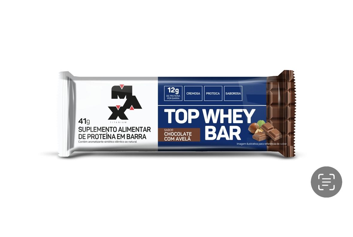Barra top bar chocolate com avela max 41g