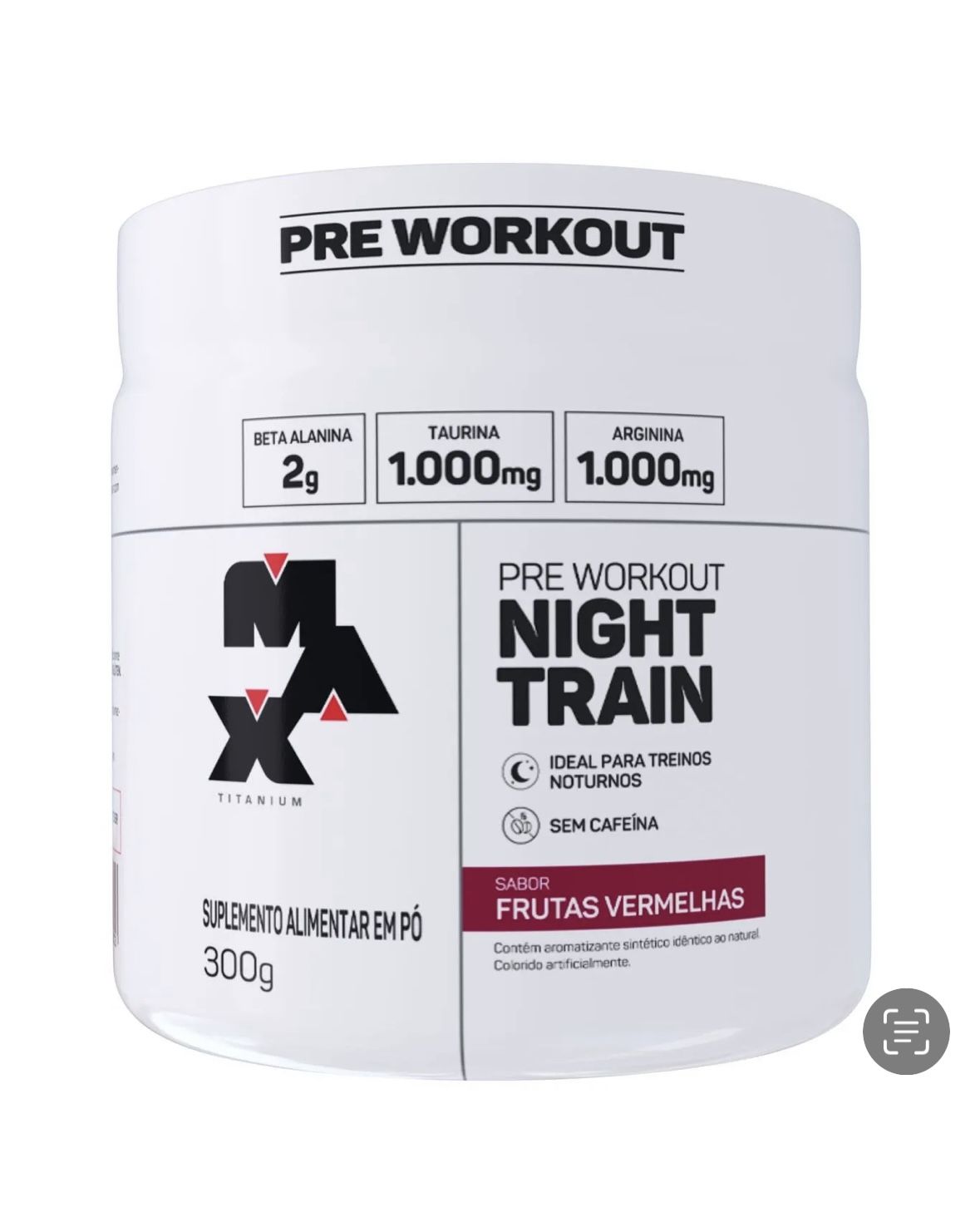 PRE TREINO NIGHT TRAIN MAX TITANIUM 300g 