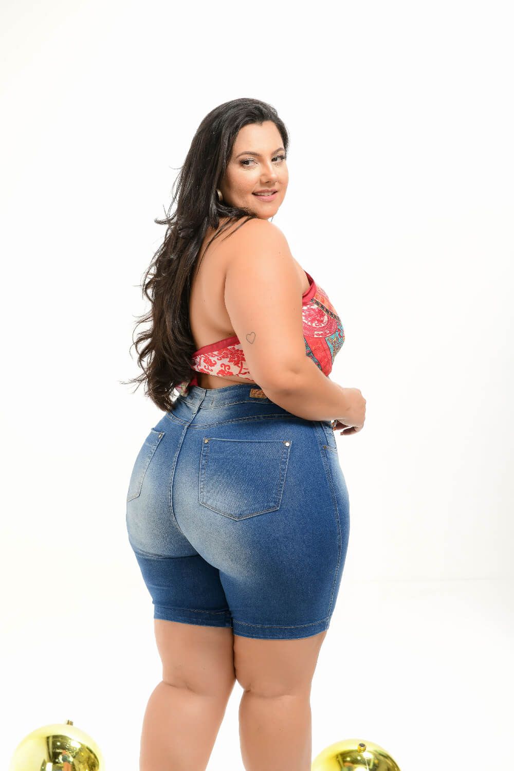 Bermuda Ciclista plus Cintura Alta c/ Cinta Modeladora Xtracharmy
