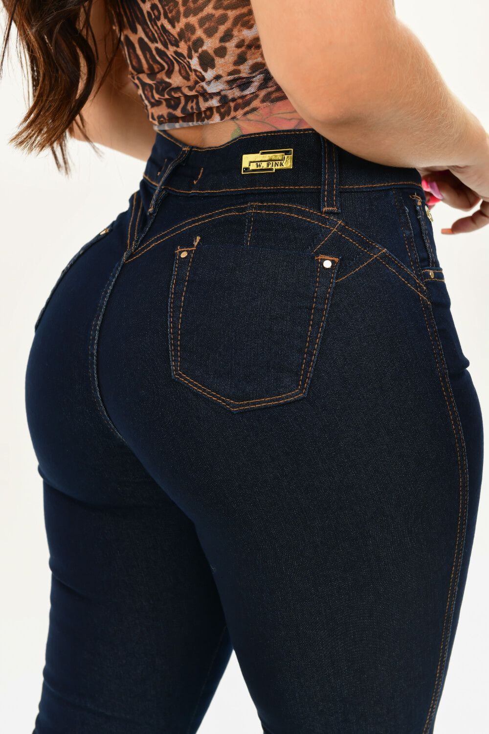 Calça Feminina Jeans Hot Com Cinta Modeladora W.Pink