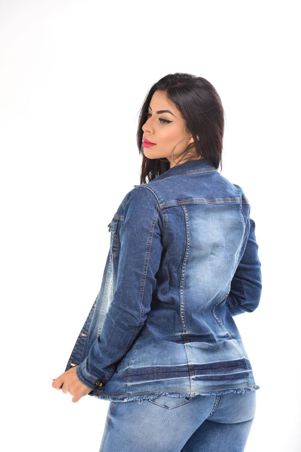 Max Jaqueta Feminina Jeans